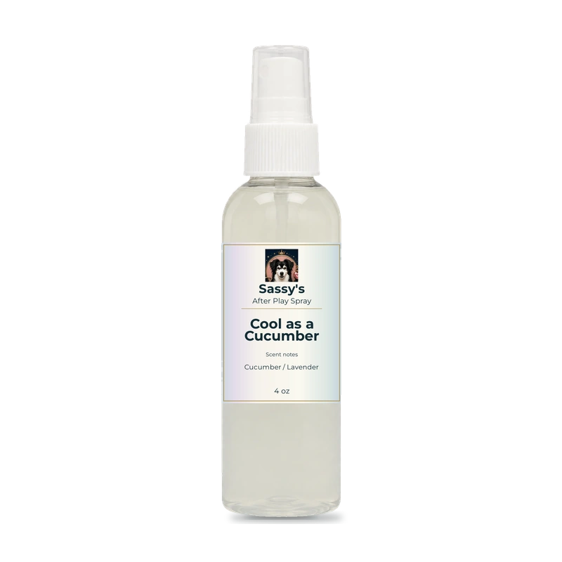 Cool as a Cucumber, 4 oz bottle shown, complete bottle mockup